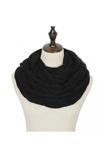 XKUN Echarpe Femme Mode Snood Snood Foulard Chaud Hiver Snood for Women Echarpes Col Circle Ring Foulard-E
