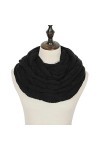 XKUN Echarpe Femme Mode Snood Snood Foulard Chaud Hiver Snood for Women Echarpes Col Circle Ring Foulard-E