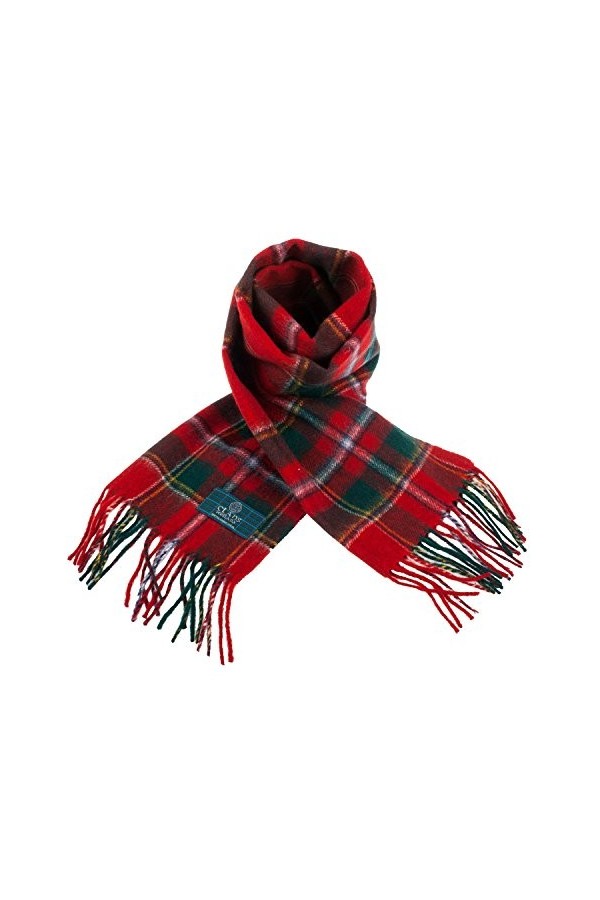 Écharpe écossaise en laine pure Clans Of Scotland - Multicolore - Taille unique