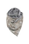 vokkrv Écharpe Femme Hiver Avec Bouton Vintage Foulards ÉLéGant Couleur Unie ÉCharpe Chaud Coton/Plaid en Laine Rétro Automne