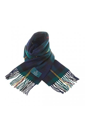 Écharpe écossaise en laine pure Clans Of Scotland - Multicolore - Taille unique