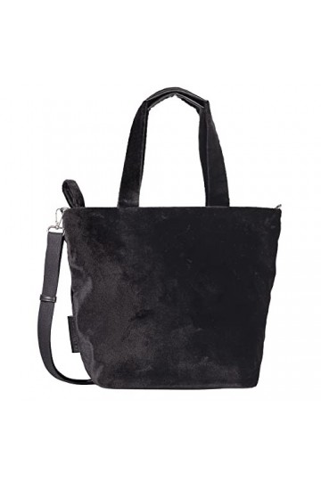 TOM TAILOR Sac de transport Klara zippé pour femme, Noir mélangé, L, Moderne