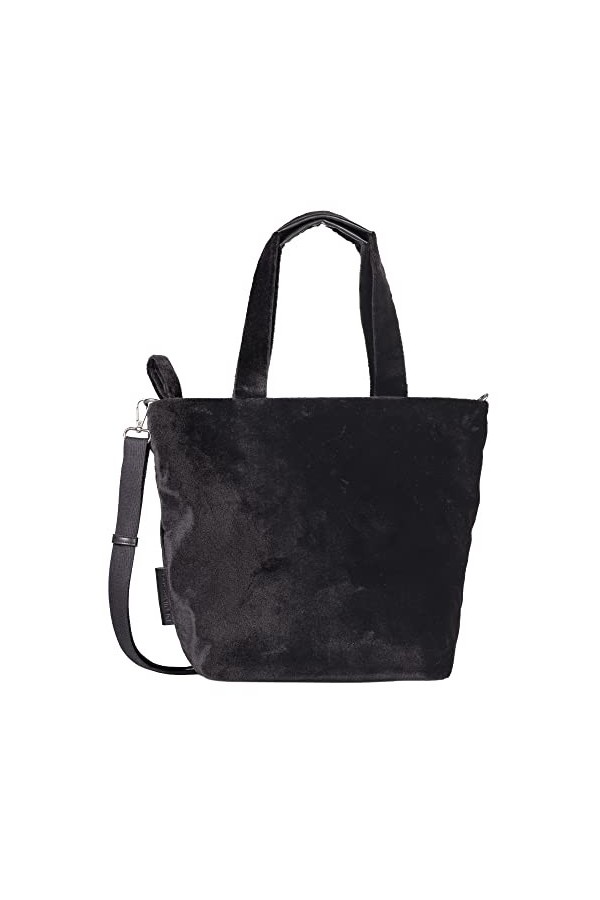 TOM TAILOR Sac de transport Klara zippé pour femme, Noir mélangé, L, Moderne
