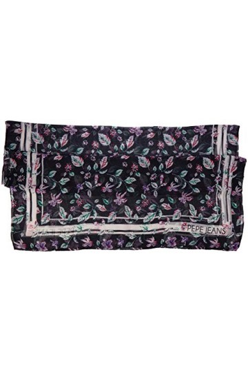 Pepe Jeans Anker Scarf, Echarpe Femme, Multicolore Multi Bleu 0aa , Taille Unique Taille Fabricant: 000 