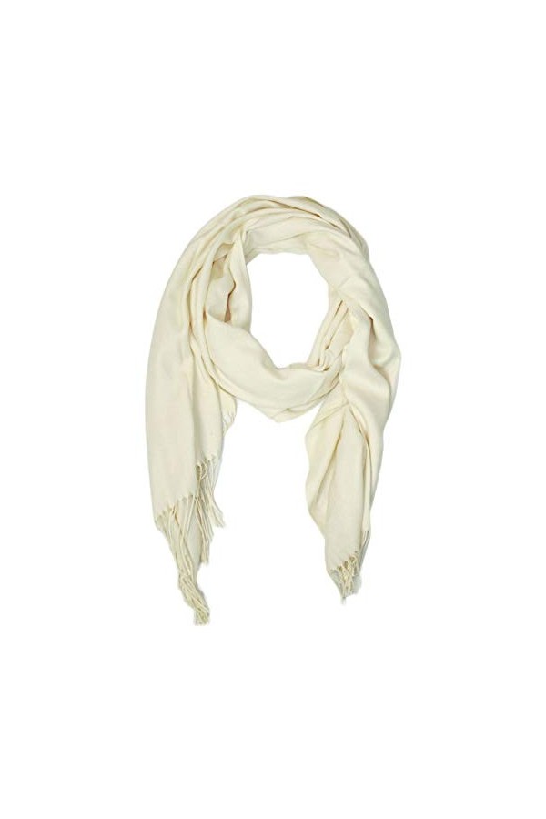 Kebello - Echarpe uni en Laine Noir Taille Taille unique laine