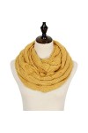XKUN Echarpe Femme Mode Snood Snood Foulard Chaud Hiver Snood for Women Echarpes Col Circle Ring Foulard-E