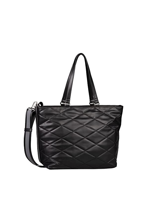 Tom Tailor Mica Shopper pour femme, Noir, L, Moderne