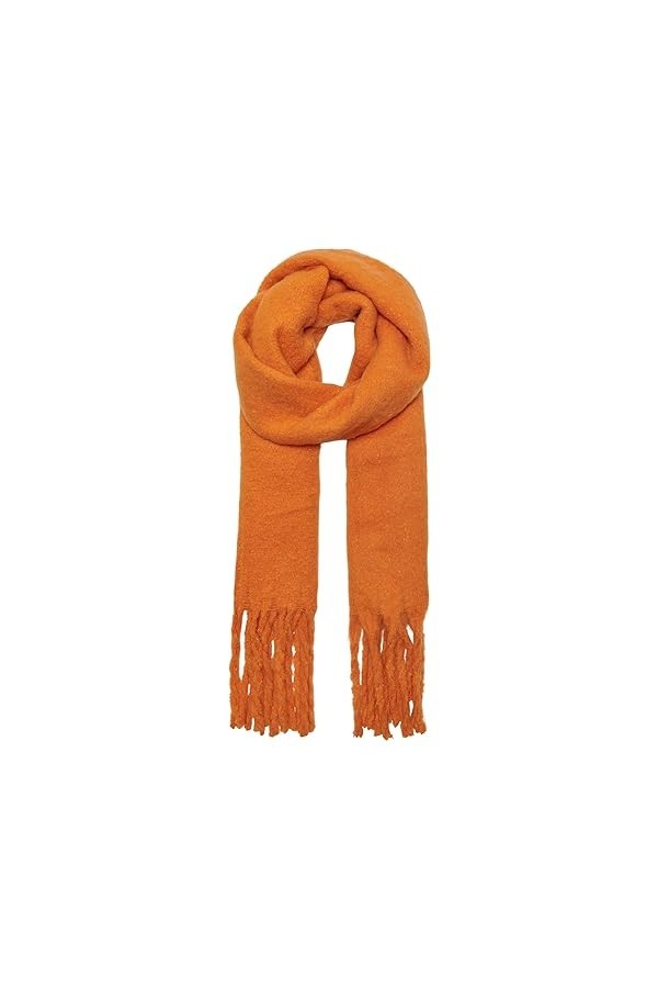 ONLY Écharpe Onlyseanna Life Scarf CC pour femme, Orange roux, taille unique