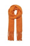 ONLY Écharpe Onlyseanna Life Scarf CC pour femme, Orange roux, taille unique