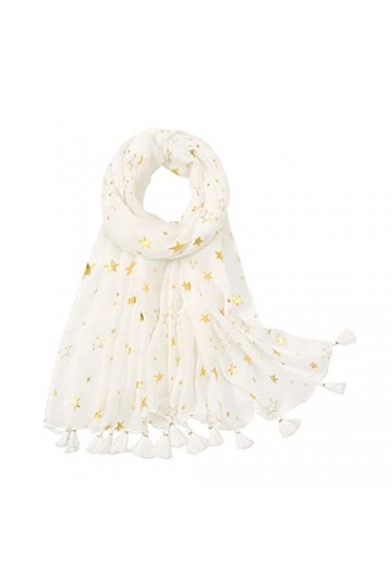 KAVINGKALY – Écharpe bohème légère à franges pour femme, motif imprimé, style 2, M