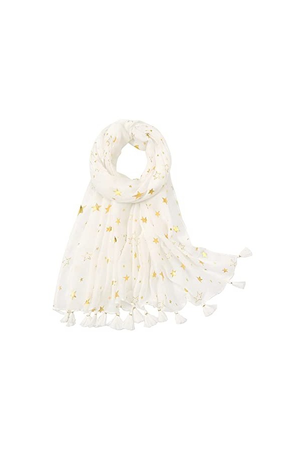 KAVINGKALY – Écharpe bohème légère à franges pour femme, motif imprimé, style 2, M