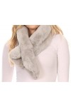 Sakkas 16113 - Kiy Loophole Écharpe longue texturée confortable en fausse fourrure douce et chaude,Taille unique