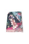 Écharpe viscose double impression Frida cadeau femme art mode écharpe foulard, multicolore, Taille unique