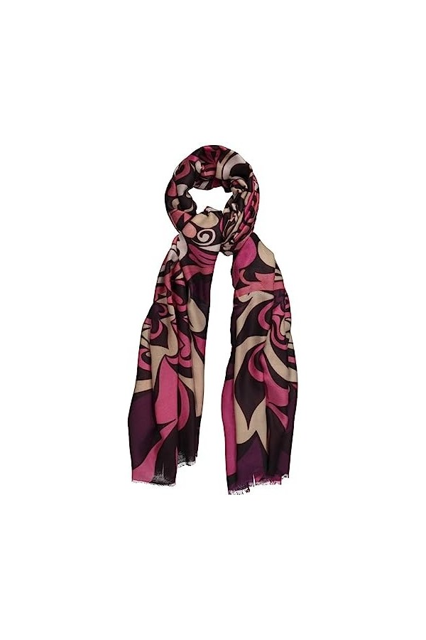 Ulla Popken Echarpe fine pour femme Rose magenta Taille unique, Rose magenta, taille unique