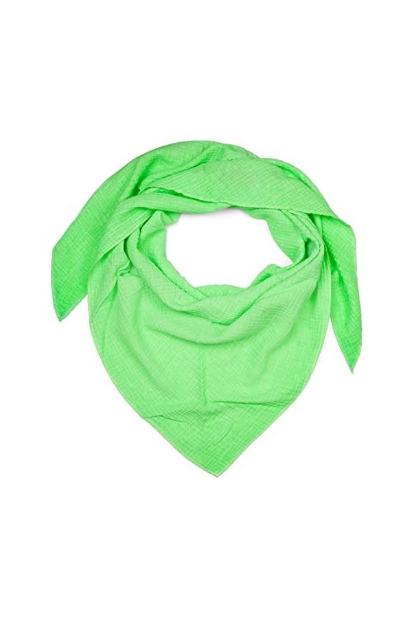 styleBREAKER 01020044 Écharpe triangulaire en mousseline de coton pour femme Couleur unie, Violet, taille unique