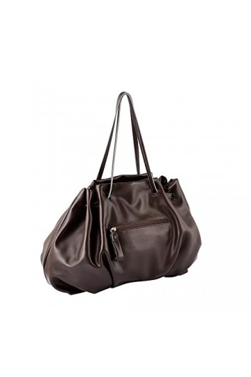 Tom Tailor Molli Shopper pour femme, marron foncé, L, Moderne