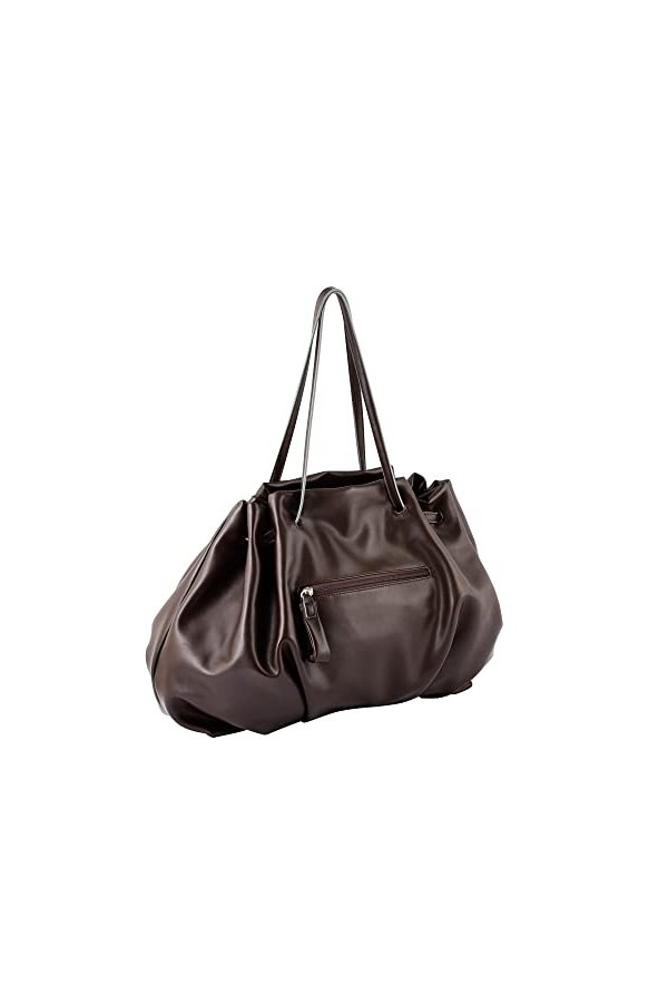 Tom Tailor Molli Shopper pour femme, marron foncé, L, Moderne