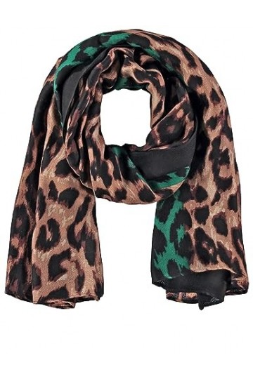 Samoon 23302 Tissu, écharpe, Autre, Motif Noir, Taille Unique Femme