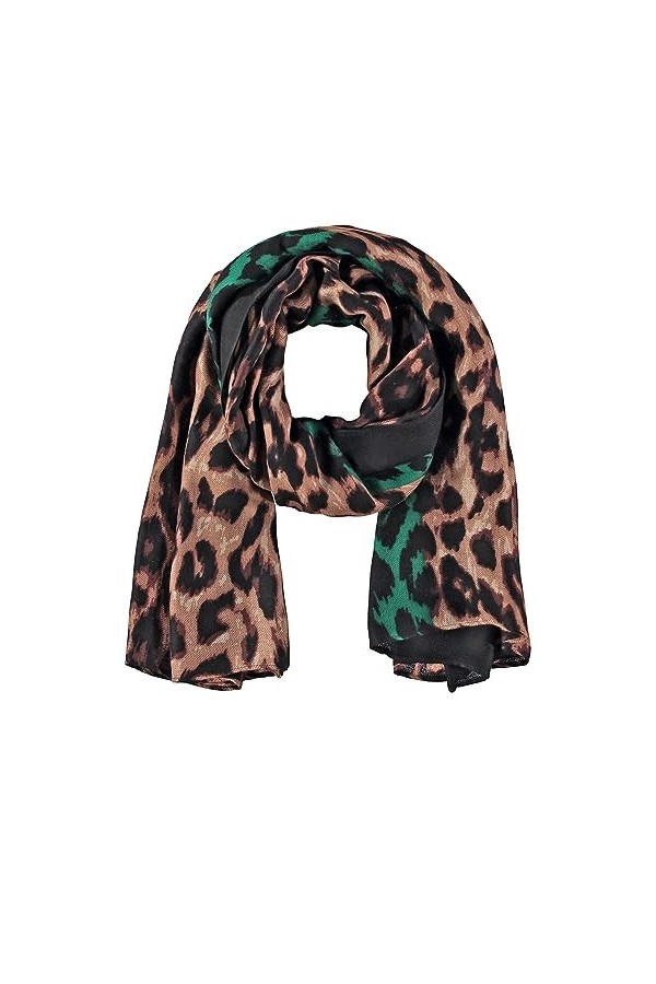 Samoon 23302 Tissu, écharpe, Autre, Motif Noir, Taille Unique Femme