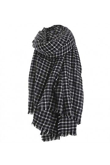 Sawekin Femme XXL Echarpe de Grande Taille Plaid Rectangulaire
