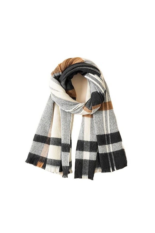 Sawekin Femme XXL Echarpe de Grande Taille Plaid Rectangulaire