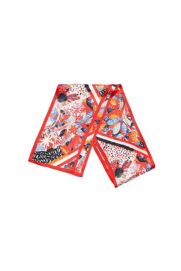 BREEZE NOUTHERLY Womens 100% Pure Mulberry Silk Scarf,Femme Foulard 100% Soie de Mûrier Coloré Echarpe Léger Elégant Coupe M