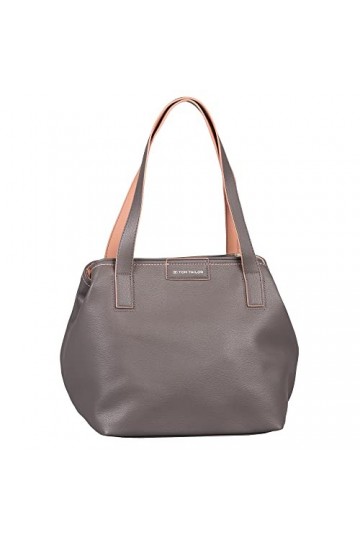 TOM TAILOR Miri Mare Shopper Femme, Gris mélangé., M, Moderne