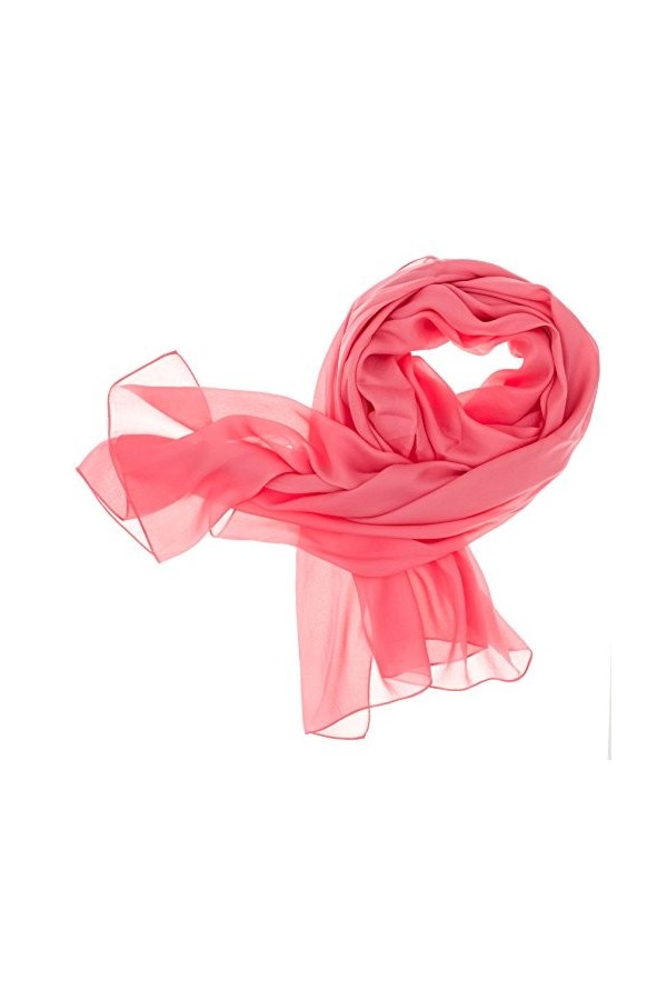 DOLCE ABBRACCIO by RiemTEX ® Écharpe en soie pour femme avec haute teneur en soie Pashmina - Foulard en soie - Foulard en soi