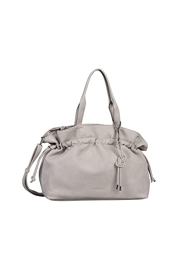Tom Tailor Paola Shopper pour femme, gris clair, L, Moderne