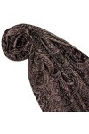 LORENZO CANA Echarpe de 100% laine pour la femme – foulard paisley fleuri - 35 cm x 160 cm - attrayant et souple – en violet 