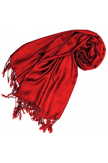 Lorenzo Cana Foulard Pashmina de qualité supérieure tissé Jacquard Motif cachemire 60 x 200 cm Viscose Couleurs harmonieuses