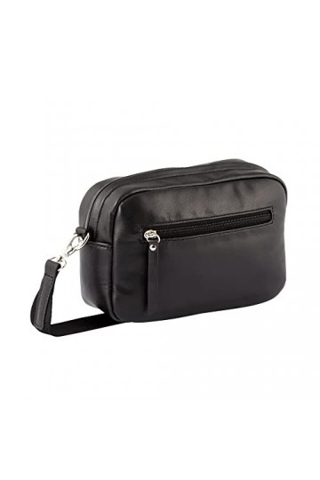 TOM TAILOR Yana, Sac bandoulière Femme, Noir, Taille Unique