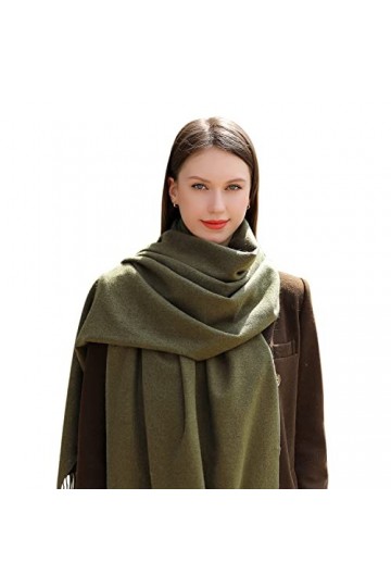 MASADA Écharpe dhiver pour femmes chaude et douce - Rose poussiéreux