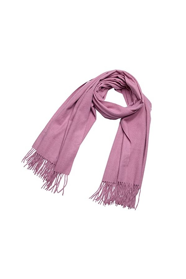 DonDon Echarpe dhiver pour femmes Large et pelucheuse 200 x 70 cm - Rouge foncé