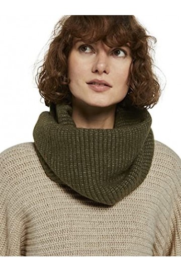 Tom Tailor Écharpe en tricot pour femme - Vert - One Size
