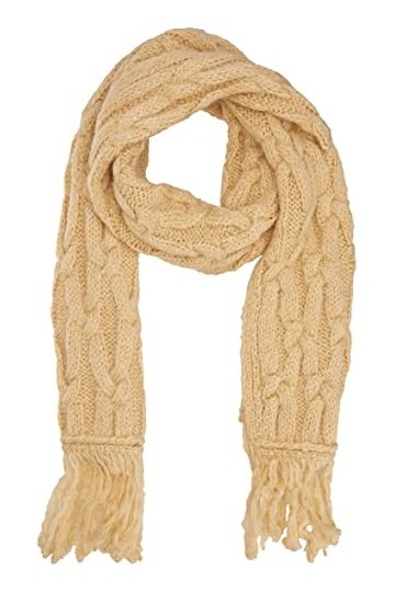 United Colors of Benetton ÉCHARPE TRICOTÉE 1KAADU00A, Beige 025, OS Femme