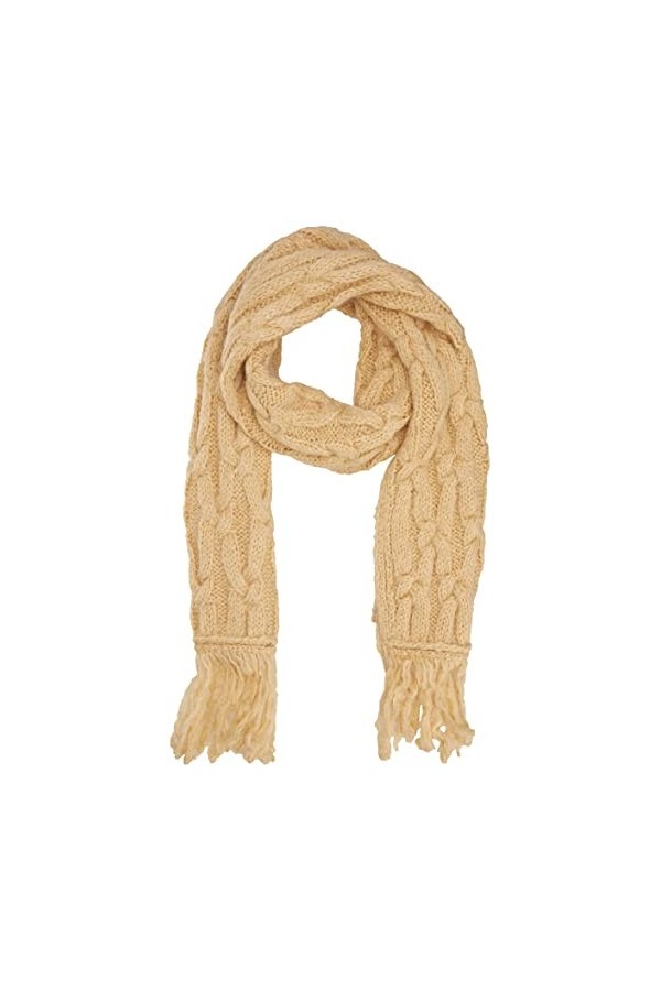 United Colors of Benetton ÉCHARPE TRICOTÉE 1KAADU00A, Beige 025, OS Femme