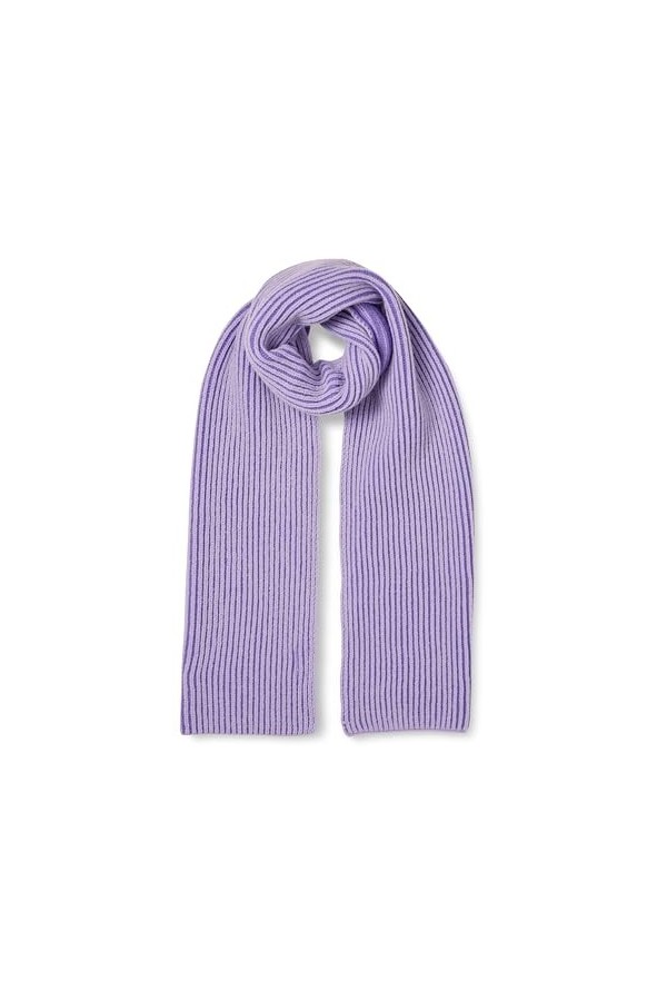 The Drop Écharpe Côtelée pour Femme, Bicolore, Bliss, Rouge-Orange, Taille Unique