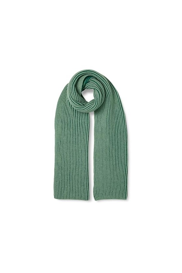 The Drop Écharpe Côtelée pour Femme, Bicolore, Bliss, Rouge-Orange, Taille Unique