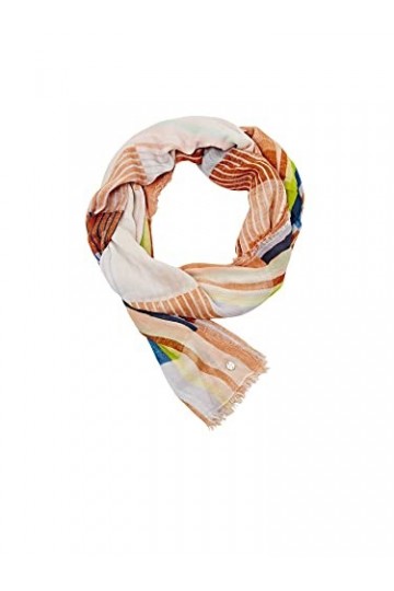 Esprit 013ea1q303 Écharpe de Mode, Orange dorée, Taille Unique Femme
