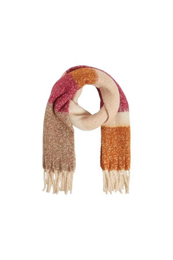 Vila Écharpe pour femme VIOAKLYNN/B/EF, Rouge betterave, taille unique