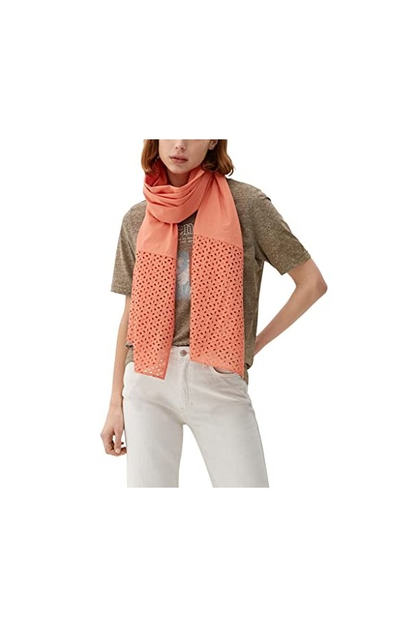 s.Oliver Écharpe, Orange, Taille Unique Femme