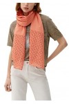 s.Oliver Écharpe, Orange, Taille Unique Femme
