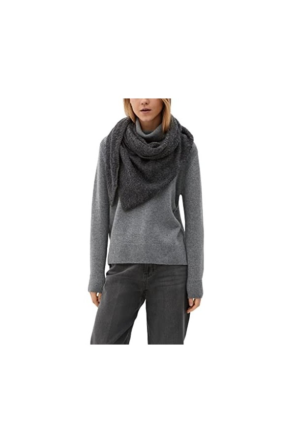 s.Oliver Écharpe, Gris, Taille Unique Femme