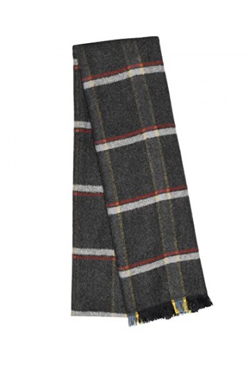 STEEL & JELLY Écharpe à carreaux multicolore, charbon, taille unique