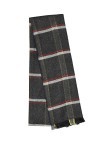 STEEL & JELLY Écharpe à carreaux multicolore, charbon, taille unique
