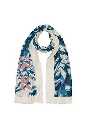 s.Oliver Schal Echarpe, Petrol Placed Print, 1 aux Femmes