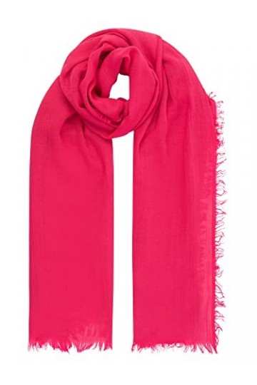 ApartFashion Écharpe Unie, Rose, Taille Unique Femme