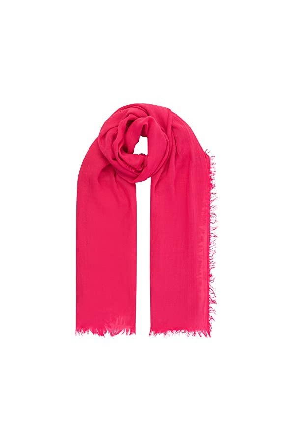 ApartFashion Écharpe Unie, Rose, Taille Unique Femme