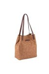 Tom Tailor Sac de transport pour femme Arona Glitter, cognac, L, Moderne
